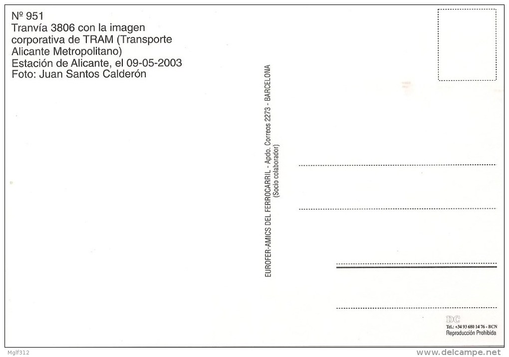 ESPAGNE : ALICANTE Tramway CAF  En Gare D´ALBUFERETA - Détails  2ème Scan - Tramways