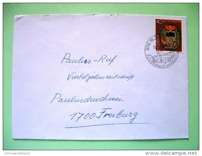 Switzerland 1981 Cover Sent Locally - Fribourg Arms - Lettres & Documents