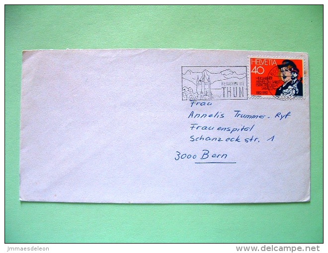 Switzerland 1983 Cover Sent Locally - Salvation Army - Thun Slogan - Covers & Documents