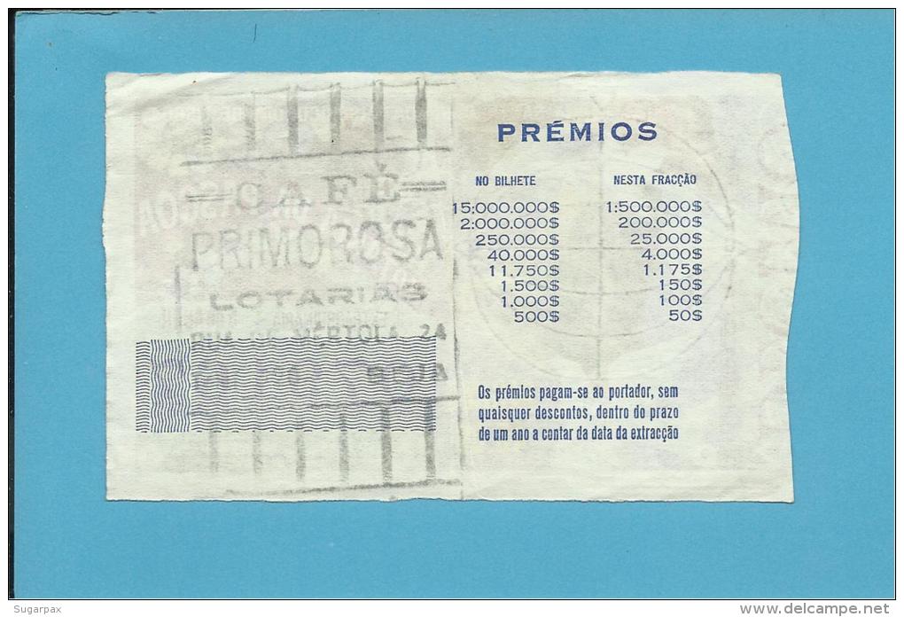 LOTARIA NACIONAL - 2.&ordf; EXT. - 05.04.1969 - PÁSCOA - Portugal - 2 Scans E Description - Lottery Tickets