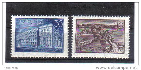 OST745  LETTLAND 1938  MICHL  262/63  ** Postfrisch - Lettland