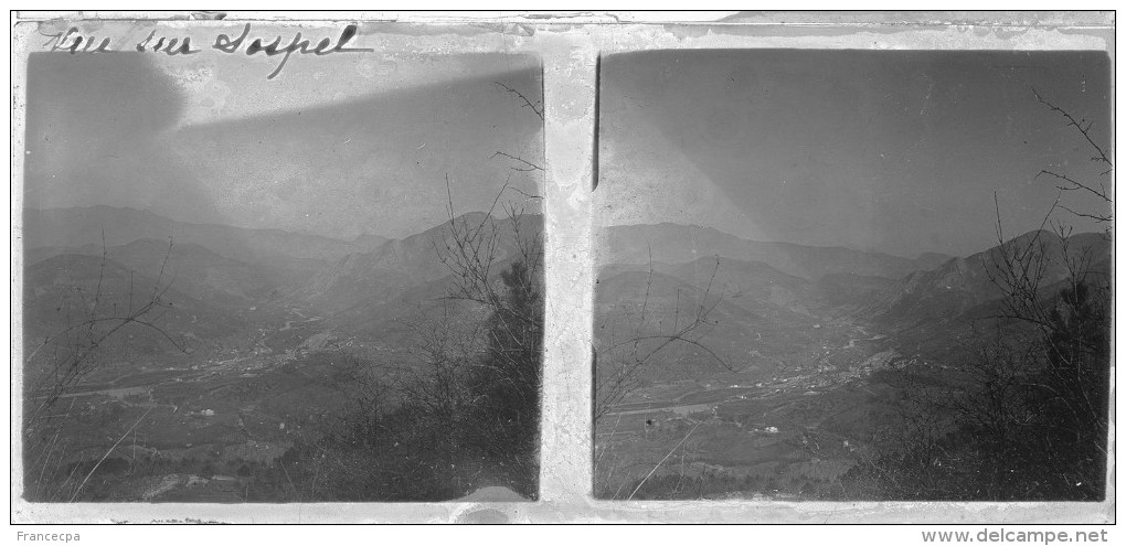 PP 0474 - ALPES MARITIMES - Vue Sur SOSPEL - Plaques De Verre