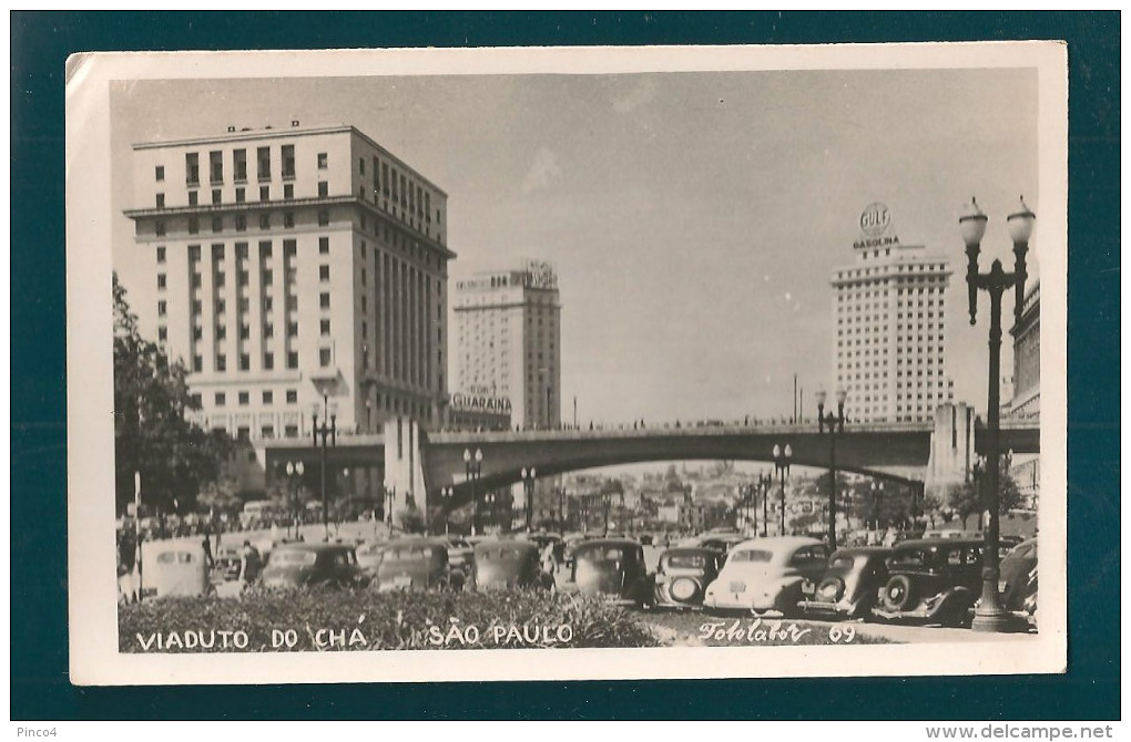 BRASILE SAO PAULO CARTOLINA FORMATO PICCOLO VIAGGIATA NEL 1952 - São Paulo