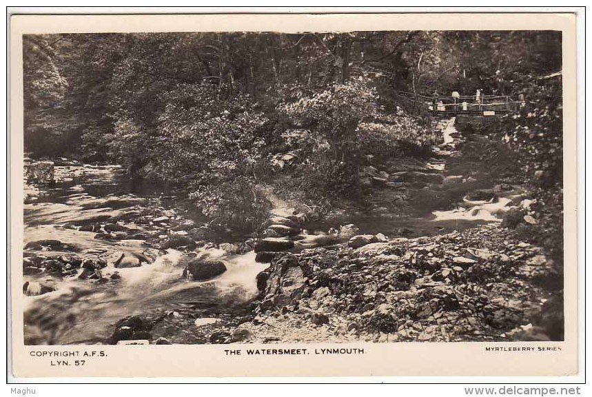 The Watersmeet Lynmouth, Real Copyright Photo, Myrtleberry Series, - Lynmouth & Lynton
