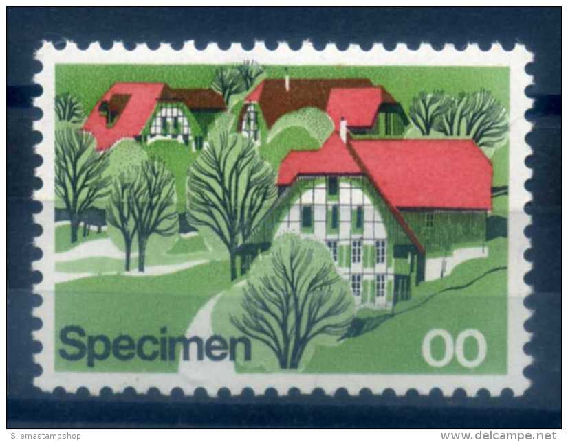 SWITZERLAND - SPECIMEN STAMP WITH NO PRINTED VALUE - Plaatfouten