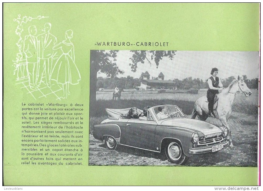 WARTBURG/Catalogue Automobile/ DDR/ Eisenach/ Allemagne De L´Est/1958   AC99 - Automovilismo