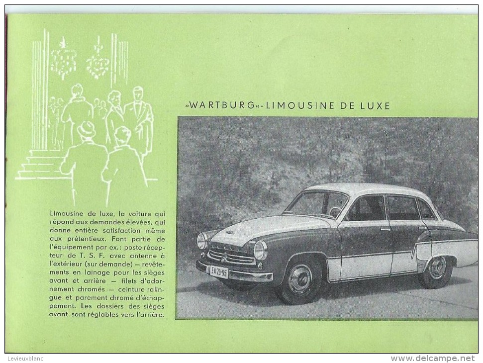 WARTBURG/Catalogue Automobile/ DDR/ Eisenach/ Allemagne de l´Est/1958   AC99