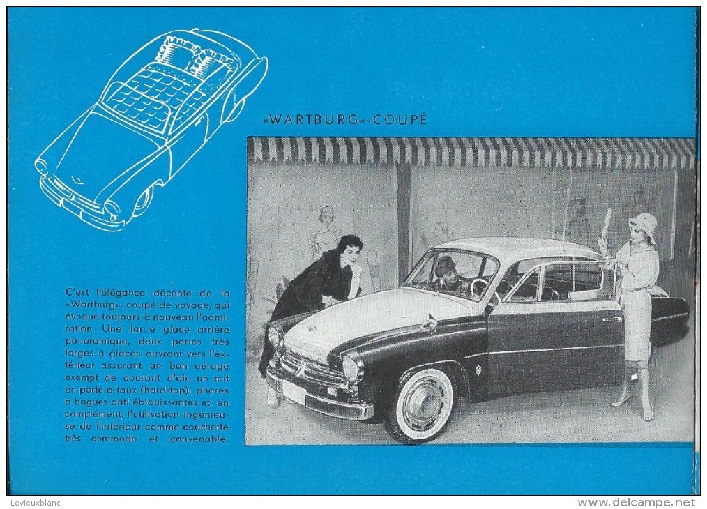 WARTBURG/Catalogue Automobile/ DDR/ Eisenach/ Allemagne de l´Est/1958   AC99