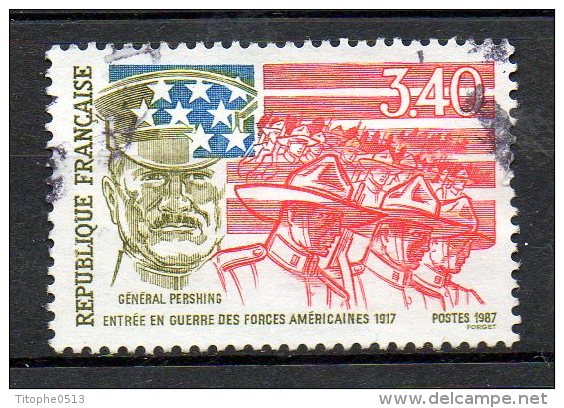 FRANCE. N°2477 Oblitéré De 1987. Général Pershing. - 1. Weltkrieg