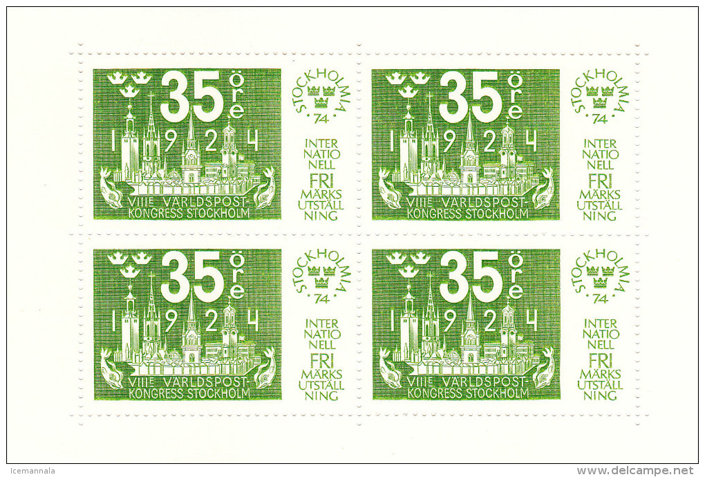 Suecia H/B 2/ 5  MNH - Blocks & Sheetlets