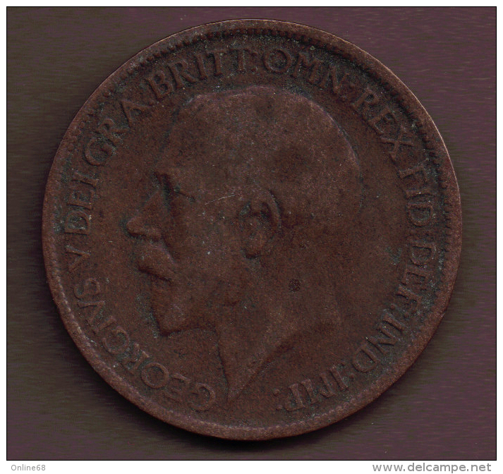 UK  1/2 PENNY 1917 - C. 1/2 Penny