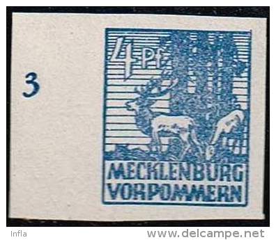 Meckl. Vorpommern 1946, Michel # 30x ** - Other & Unclassified