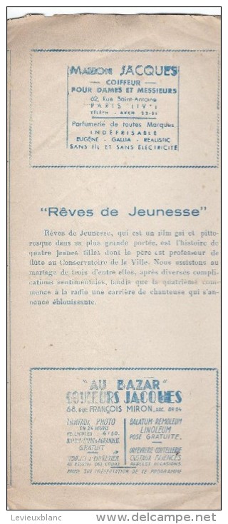 Cinéma/ Saint Paul/SNE Gaumont/Le Joueur/Viviane Romance/Rêves De Jeunesse/Claude Raina/1939    CIN16 - Programas