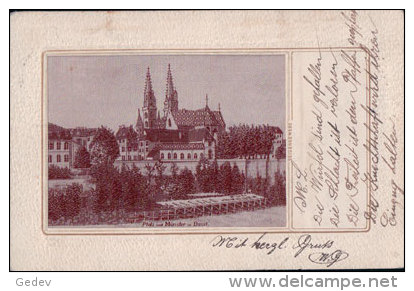 Basel, Pfalz Und Münster, Seidengewebe, Image Sur Tissu (22.5.05) - Bâle