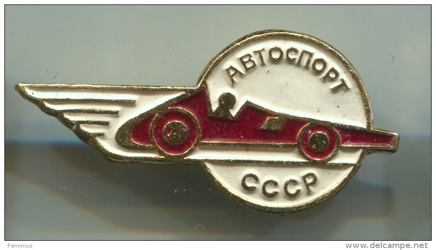 RUSSIA / SOVIET UNION - Race, Auto, Vintage Pin, Badge, Sport - Automobile - F1