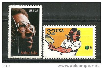 USA. Tennis (Arthur Ashe)  Sport Récréational.  2 T-p Neufs ** - Tennis