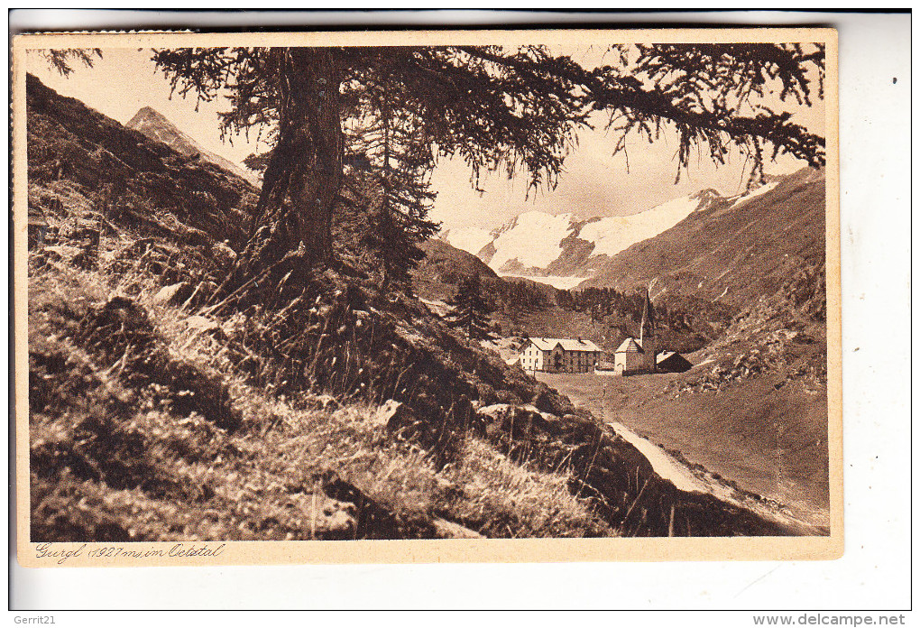 A 6450 SÖLDEN - GURGL, Ortsansicht, 1926 - Sölden