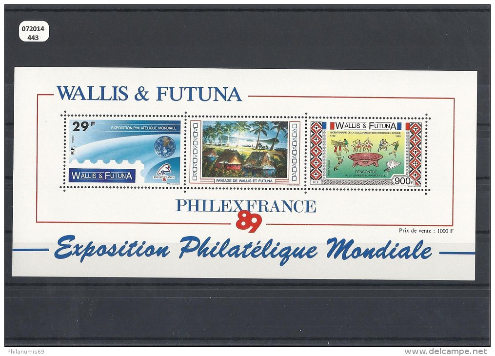 WALLIS ET FUTUNA 1989 - YT BF N° 4 NEUF SANS CHARNIERE ** (MNH) GOMME D'ORIGINE LUXE - Hojas Y Bloques