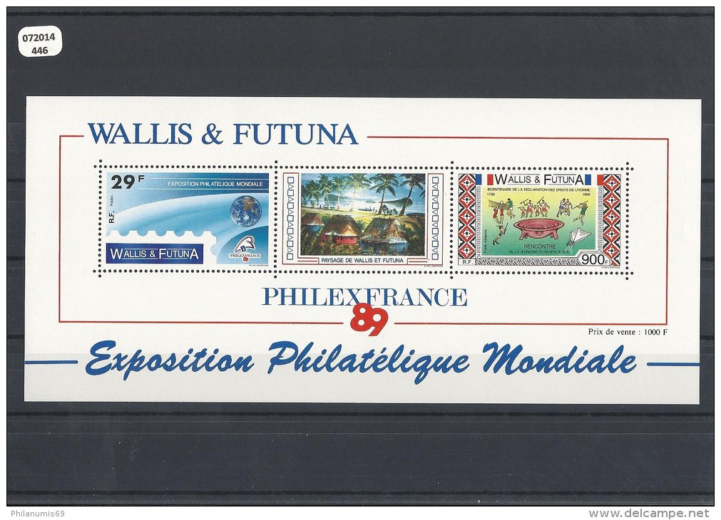 WALLIS ET FUTUNA 1989 - YT BF N° 4 NEUF SANS CHARNIERE ** (MNH) GOMME D'ORIGINE LUXE - Hojas Y Bloques