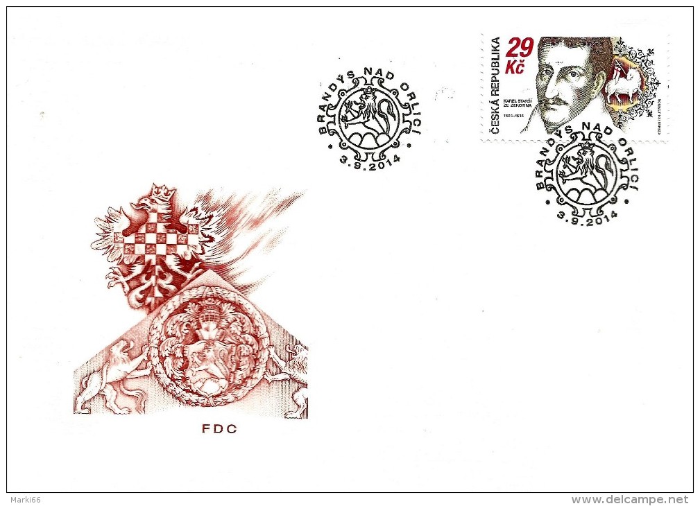 Czech Republic - 2014 - Personalities - Karel Older Of Zierotin - FDC (first Day Cover) - FDC