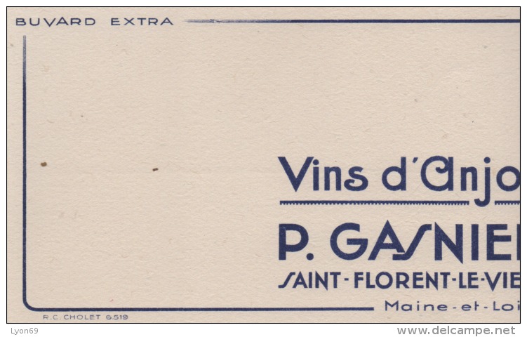 BUVARD  VINS D'ANJOU P.GASNIER - V