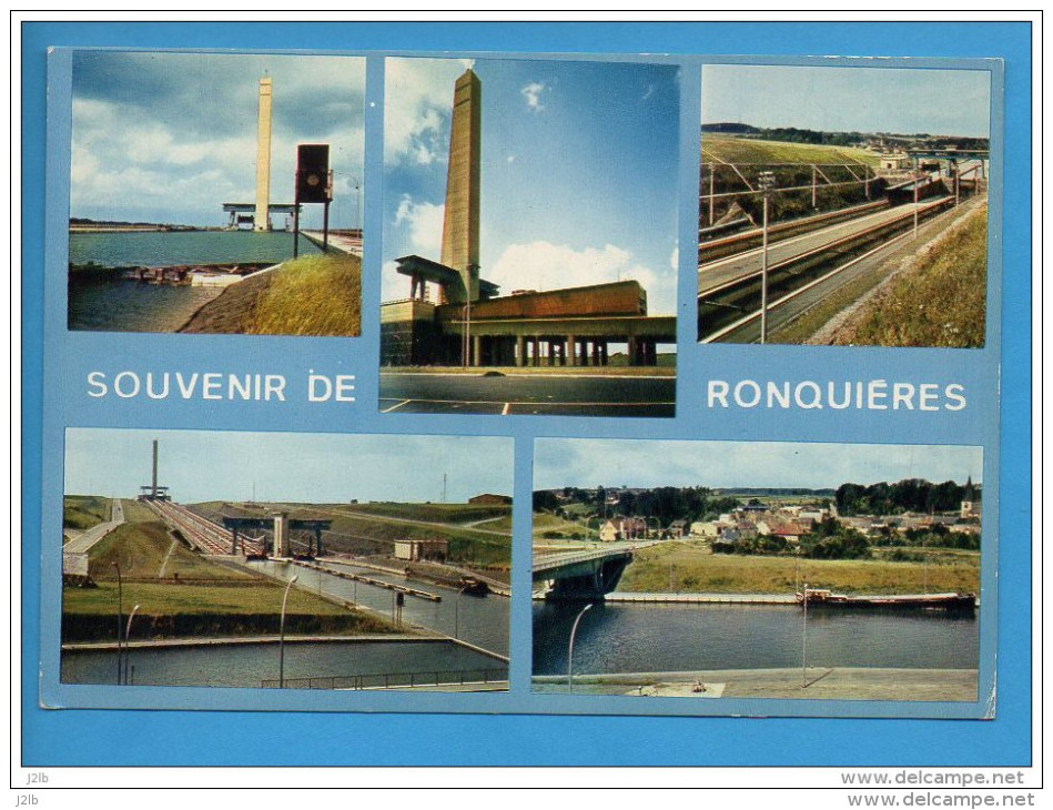 BELG 05 - Ronquières - Belgique - Canal - Plan Incliné - écluse Péniche - Braine-le-Comte