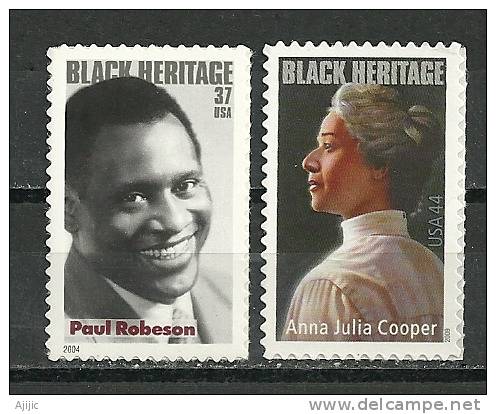 Paul Robeson, Grand Chanteur De Negro Spirituals & Anna J.Cooper.Ecrivain. Neufs ** - Neufs