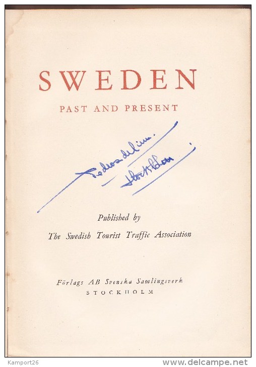 1947 SWEDEN Past & Present Histoire SUÉDE Guide Touristique - Europa