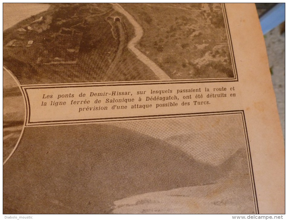 1916 LPDF:Armentières;Inondations;BELGIQUE;Carnet-route ;Courronnement MIKADO à KIOTO;Turquie;POLOGNE;Fokker;MONTENEGRO;