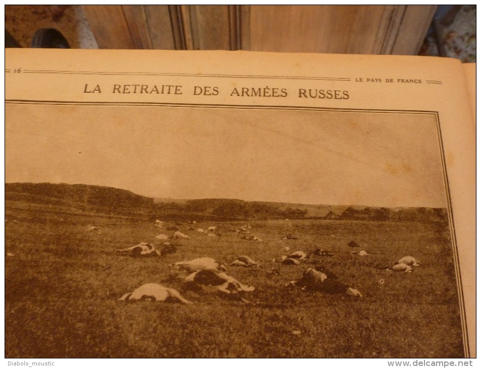 1916 LPDF:Armentières;Inondations;BELGIQUE;Carnet-route ;Courronnement MIKADO à KIOTO;Turquie;POLOGNE;Fokker;MONTENEGRO;