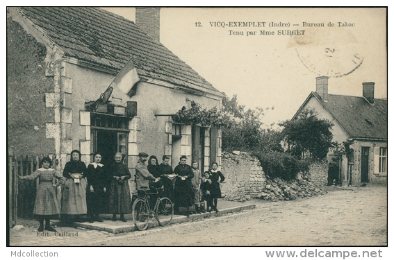 36 VICQ EXEMPLET / Bureau De Tabac Tenu Par Madame Surget / - Autres & Non Classés