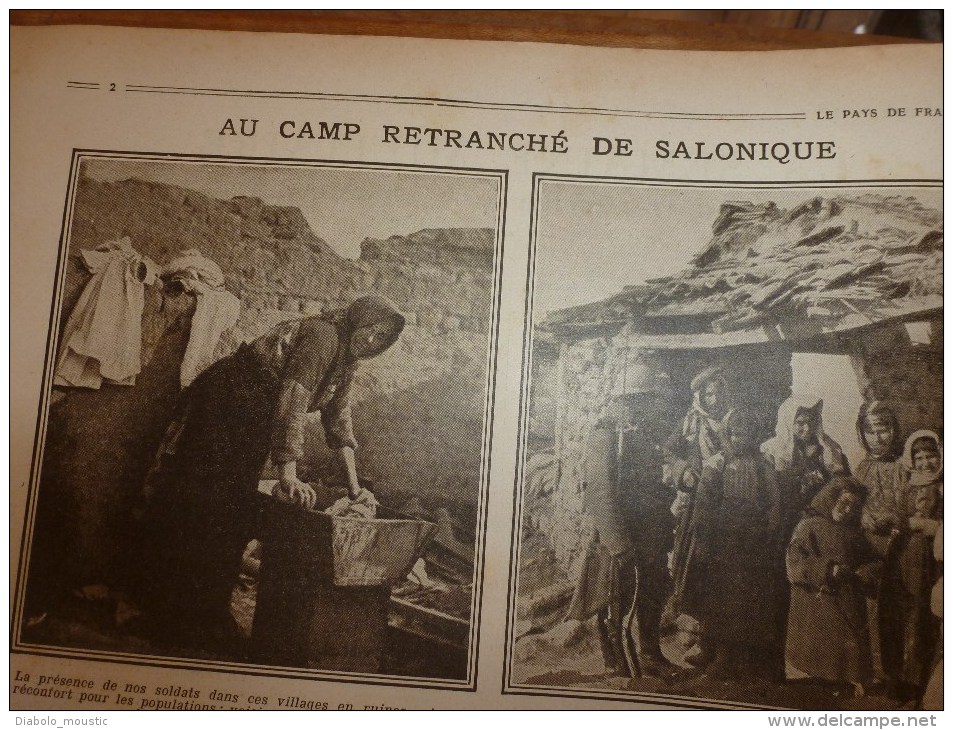 1916 LPDF: Le RAPIDE De CALAIS Déraille; Frise-Dompière-Lihons;Karasouli;Dogandjé;BELGIQUE; Zeppelins Bombardent PARIS.. - French
