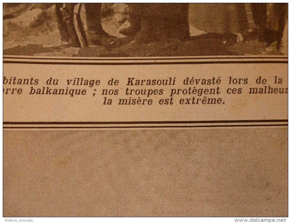 1916 LPDF: Le RAPIDE de CALAIS déraille; Frise-Dompière-Lihons;Karasouli;Dogandjé;BELGIQUE; Zeppelins bombardent PARIS..