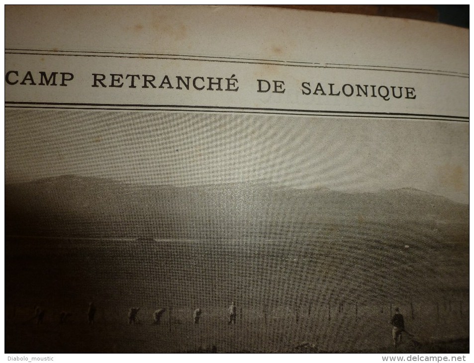 1916 LPDF: Le RAPIDE de CALAIS déraille; Frise-Dompière-Lihons;Karasouli;Dogandjé;BELGIQUE; Zeppelins bombardent PARIS..