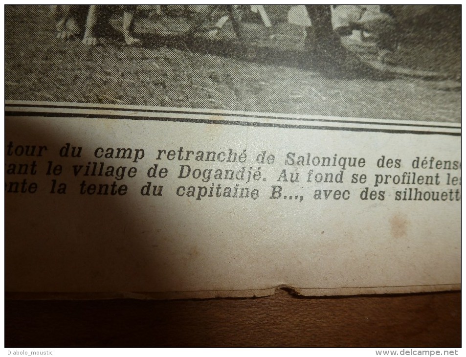 1916 LPDF: Le RAPIDE de CALAIS déraille; Frise-Dompière-Lihons;Karasouli;Dogandjé;BELGIQUE; Zeppelins bombardent PARIS..