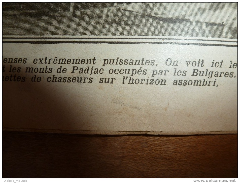 1916 LPDF: Le RAPIDE de CALAIS déraille; Frise-Dompière-Lihons;Karasouli;Dogandjé;BELGIQUE; Zeppelins bombardent PARIS..