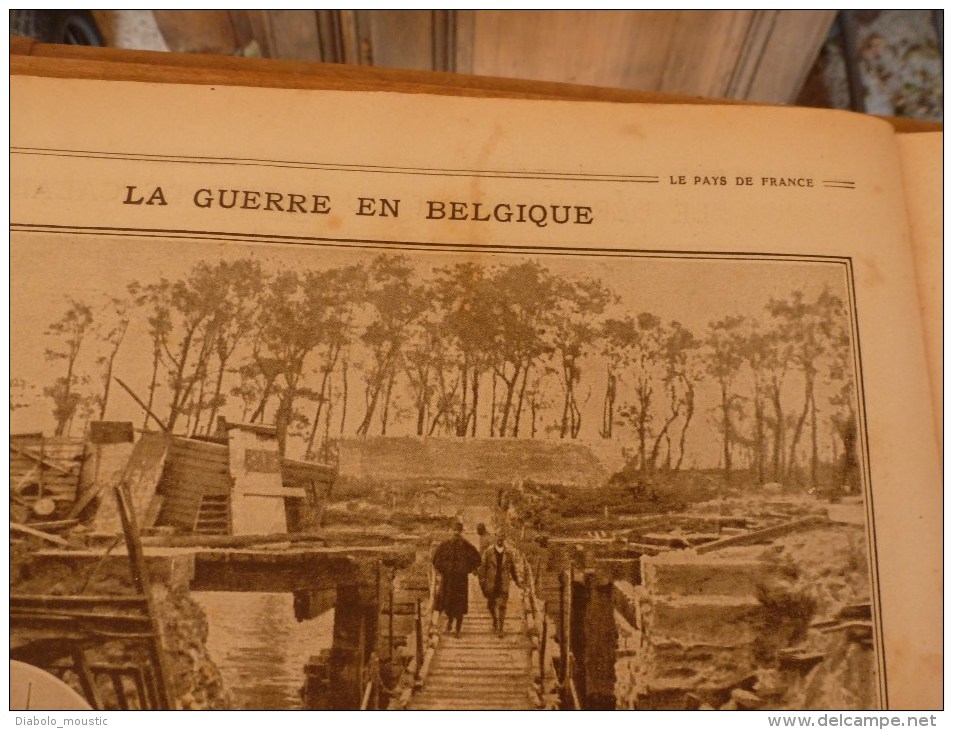 1916 LPDF: Le RAPIDE de CALAIS déraille; Frise-Dompière-Lihons;Karasouli;Dogandjé;BELGIQUE; Zeppelins bombardent PARIS..