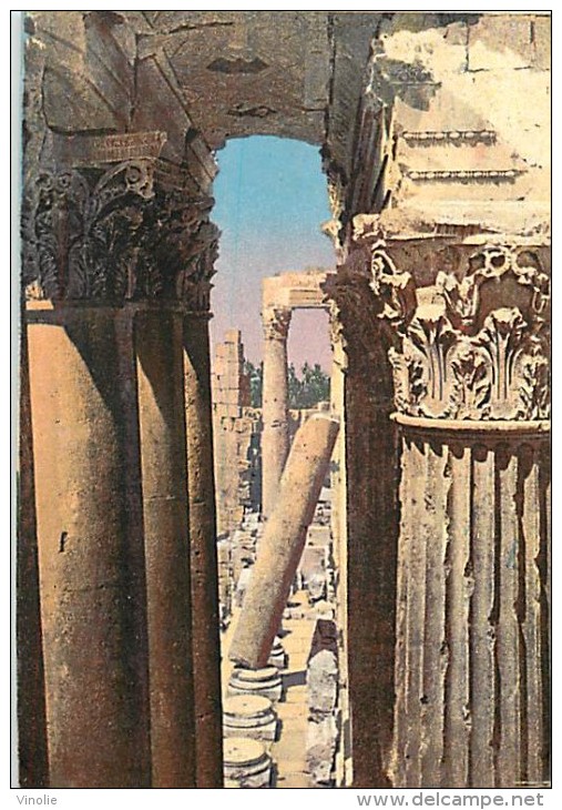 PU-14-039 : Baalbek  ( Carte Recoupée Cotés Verticaux Et Horizontaux )(8.5 Cm Pour 9 Cm ) (13.5 Cm Au Lieu De 14 Cm) - Syrie