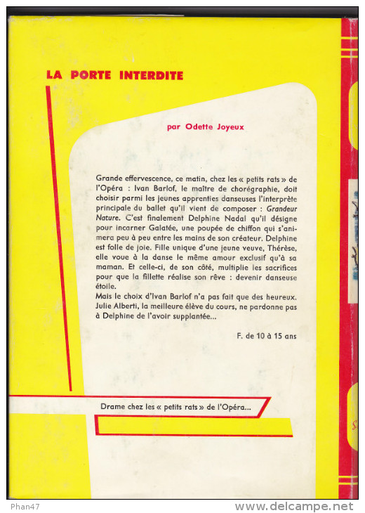 LA PORTE INTERDITE Par Odette JOYEUX, Ill.Michel GOURLIER, Bibliothèque Rouge Et Or Souveraine - Bibliothèque Rouge Et Or