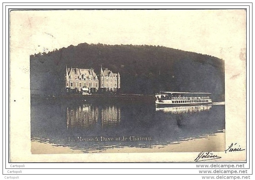 ^ NAMUR MEUSE A DAVE CHATEAU FERNAN NUNEZ BOAT BATEAUX BATTELLO 129 - Namur