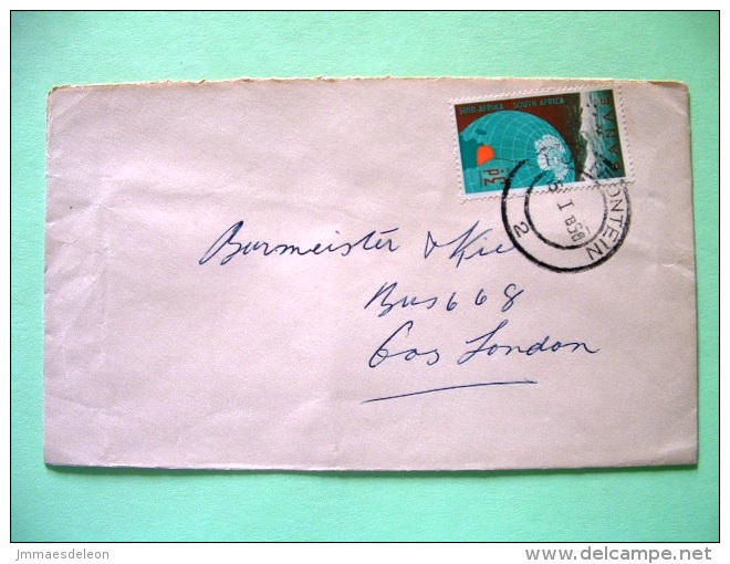 South Africa 1960 Cover Sent Locally - Earth Globe - Map - Lettres & Documents