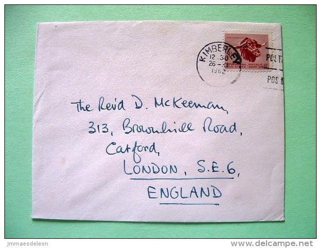 South Africa 1962 Cover To England - Gnu - Lettres & Documents