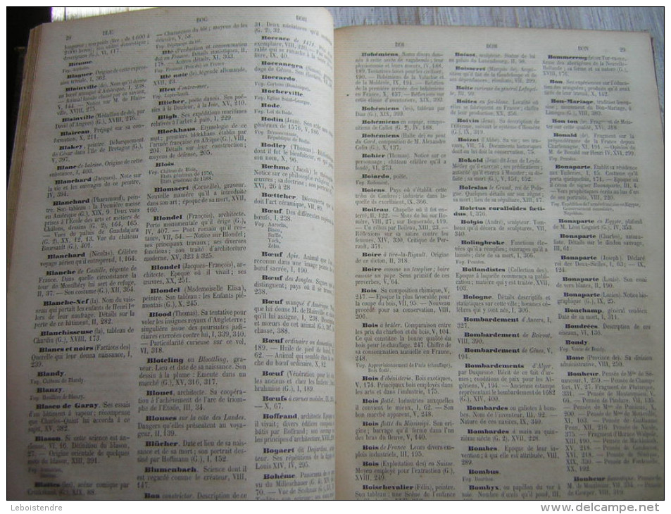 LE MAGAZIN PITTORESQUE TABLE ALPHABETIQUE ET METHODIQUE  1833 - 1852  SUIVIE DE LA LISTE DES REDACTEURS DES DESSINATEURS