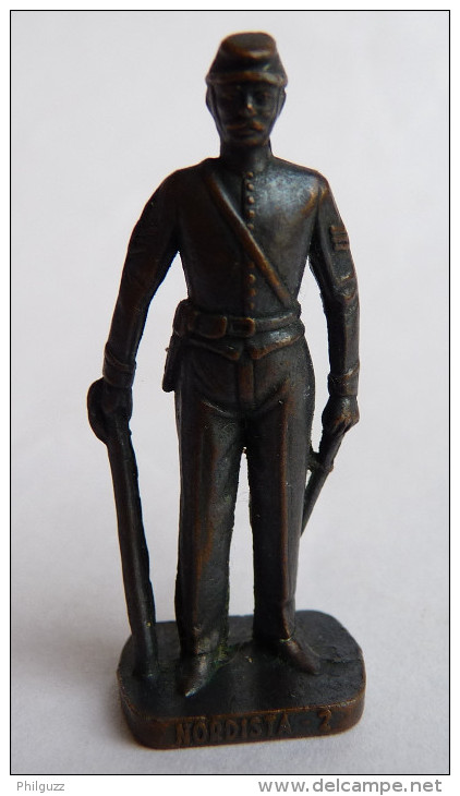 FIGURINE KINDER  METAL NORDISTE 2 1861 SOLDAT CONFEDERE 80's Bruni - KRIEGER NORDSTAATEN UNIONIST 2 (1) - Metal Figurines