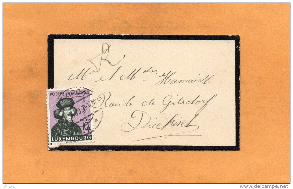 Luxembourg Old Cover Mailed - Lettres & Documents