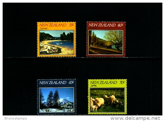 NEW ZEALAND - 1982  FOUR SESONS  SET MINT NH - Neufs