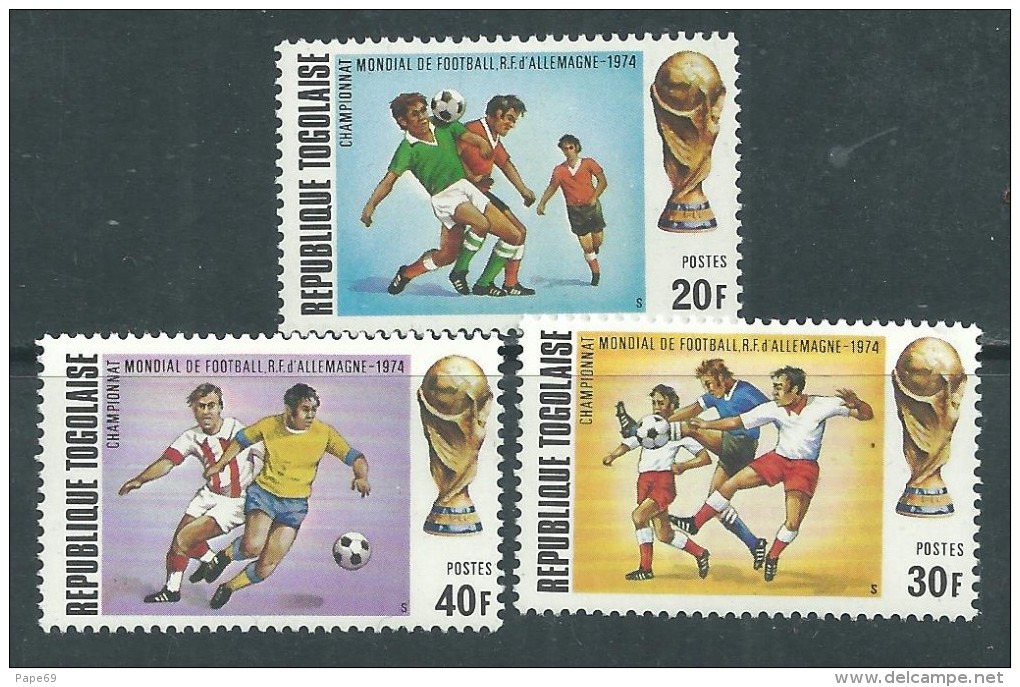 Togo  N° 796 / 98 XX Coupe Du Monde De Football, Les 3 Valeurs  Sans  Charnière, TB - Togo (1960-...)