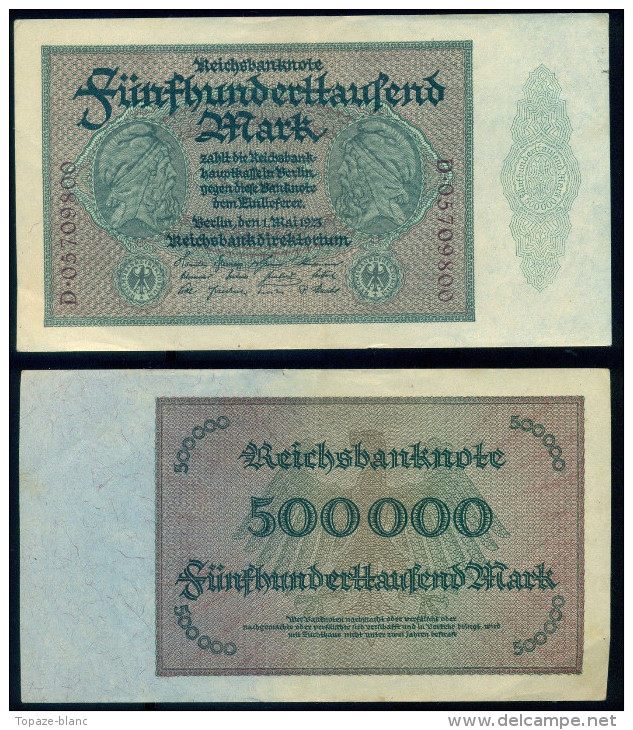 GERMANY - 500000 MARK 1923 - NEUF / UNC - Pick 88b - 2 Mark