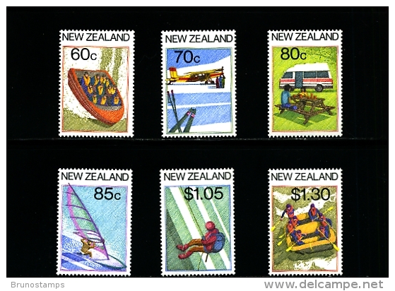 NEW ZEALAND - 1987  TOURISM  SET  MINT NH - Ungebraucht