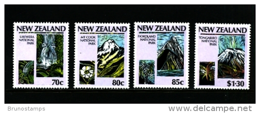 NEW ZEALAND - 1987  NATIONAL PARKS  SET MINT NH - Unused Stamps